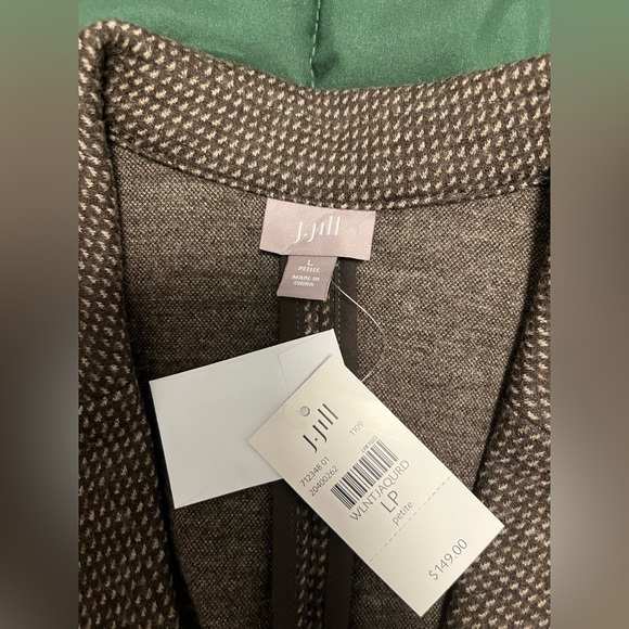 J.Jill Brown Houndstooth Blazer - Picture 2 of 3